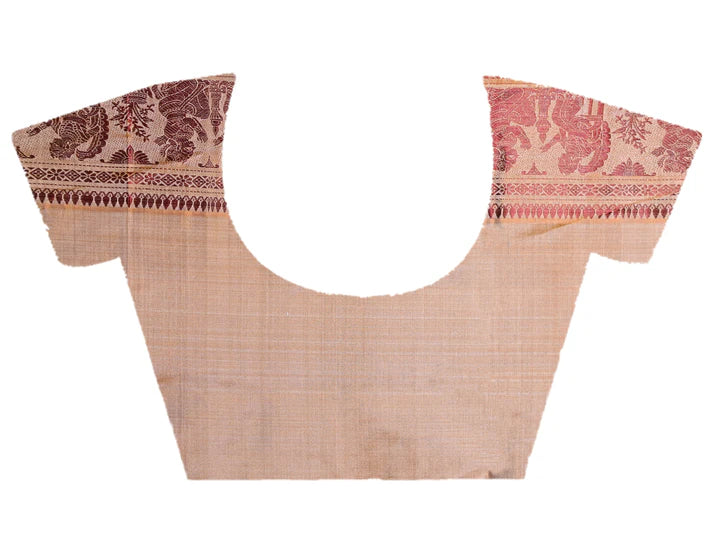 PURE HANDWOVEN BALUCHARI SILK SAREE IN BEIGE COLOR WITH TRADITIONAL RESHAM WEAVING