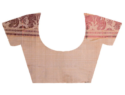 PURE HANDWOVEN BALUCHARI SILK SAREE IN BEIGE COLOR WITH TRADITIONAL RESHAM WEAVING